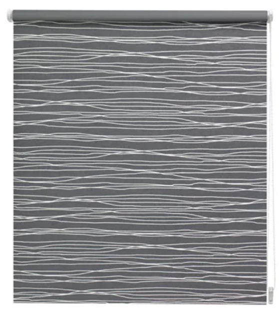 Afbeeldingen van Decomode rolgordijn verduisterend sahara grijs wit 60x190cm